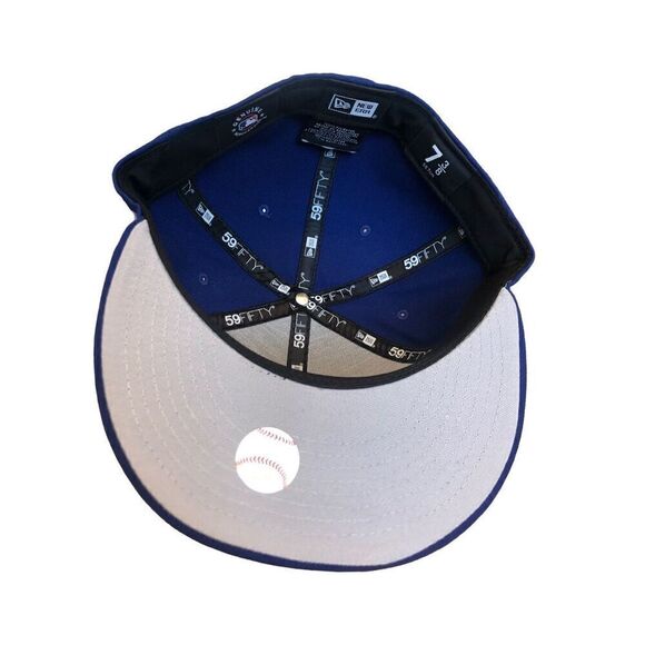 New Era Los Angeles Dodgers Dual Logo 59FIFTY Fitted Hat Cap Size 7 3/8 - Picture 5 of 5